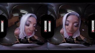VR Cosplay X Jasmine Webb Fitta Läppar Virad Runt Din Kuk